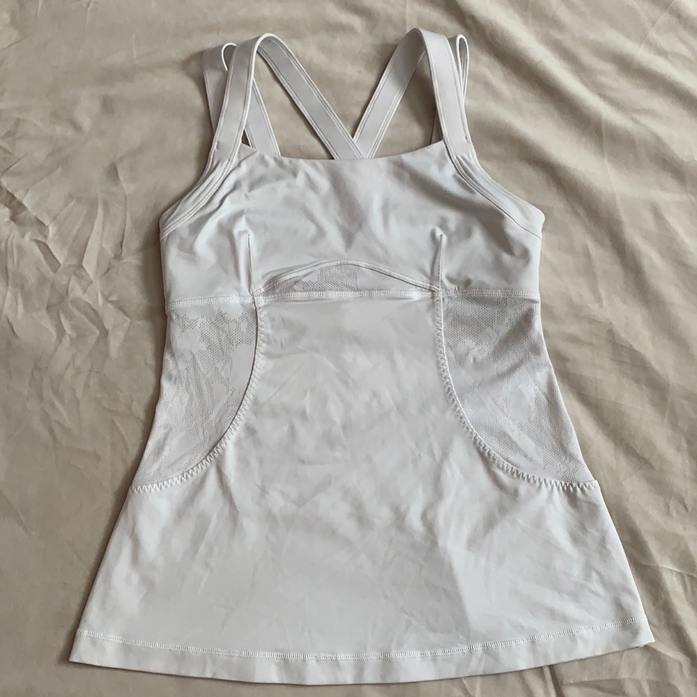 White Strappy Lululemon Tank Top